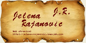 Jelena Rajanović vizit kartica